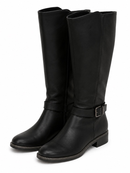 Clarks Shoes - Clarks Black Leather Over-the-Knee Riding Boots